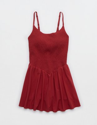 OFFLINE By Aerie Real Me Smocked Flowy Dress