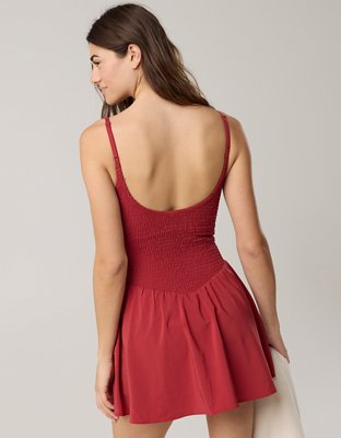 OFFLINE By Aerie Real Me Smocked Flowy Dress