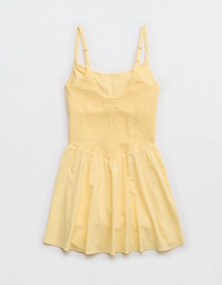 OFFLINE By Aerie Real Me Smocked Flowy Dress