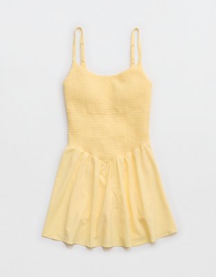 OFFLINE By Aerie Real Me Smocked Flowy Dress