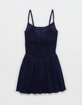 OFFLINE By Aerie Real Me Smocked Flowy Dress