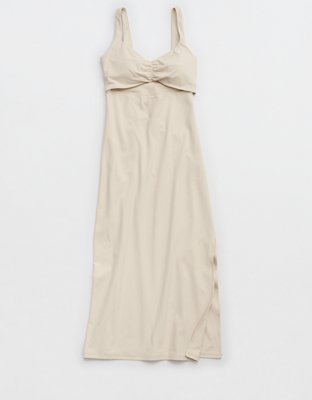 OFFLINE By Aerie Real Me XTRA Night Out Keyhole Midi Dress