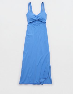 OFFLINE By Aerie Real Me XTRA Night Out Keyhole Midi Dress