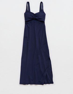 OFFLINE By Aerie Real Me XTRA Night Out Keyhole Midi Dress