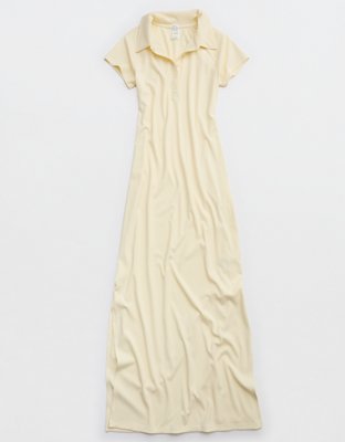 OFFLINE By Aerie Thumbs Up Heavyweight Polo Maxi Dress