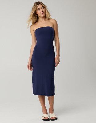 OFFLINE By Aerie Real Me XTRA Night Out Midi Tube Dress