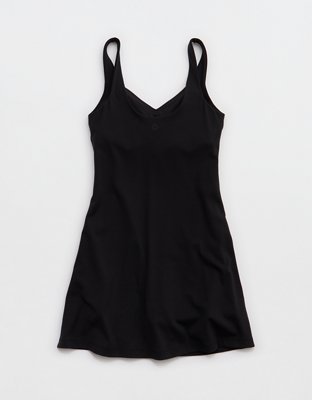black flowy mini dress with sleeves Everlasting Mini Dress Navy / M