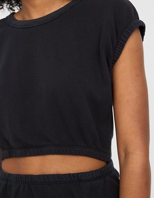 OFFLINE By Aerie Weekend Fleece Cut Out Dress