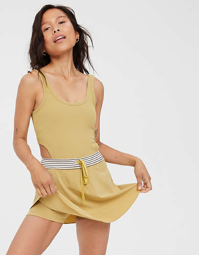 OFFLINE By Aerie Ribbed Cut Out Dress