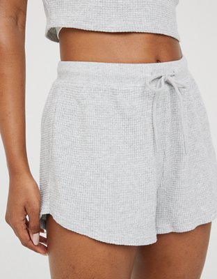 Waffle Time Out Shorts - Light Heathered Gray