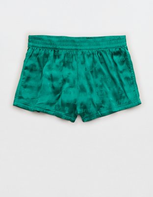 Женские брюки Aerie OFFLINE By Aerie Satin Logo Track Short — фото 4