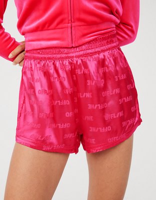 OFFLINE By Aerie Satin Logo Track Short