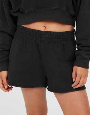 OFFLINE By Aerie Throw-Back Cropped Hoodie