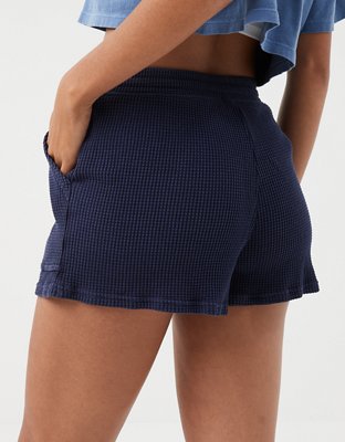 OFFLINE By Aerie Wow! Waffle High Waisted Shorts