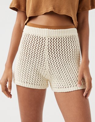 OFFLINE By Aerie Crochet High Waisted Short