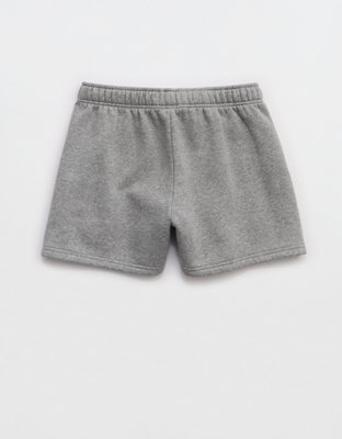 Женские шорты Offline By Aerie 3" Cloud Fleece, цвет: Тёмный меланжевый серый — фото 4