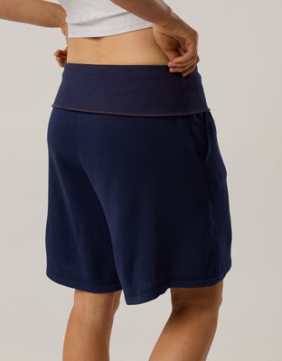 OFFLINE By Aerie Stretch Flex Terry Foldover Long Short