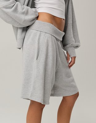 OFFLINE By Aerie Keep It 100 Terry Foldover Long Short