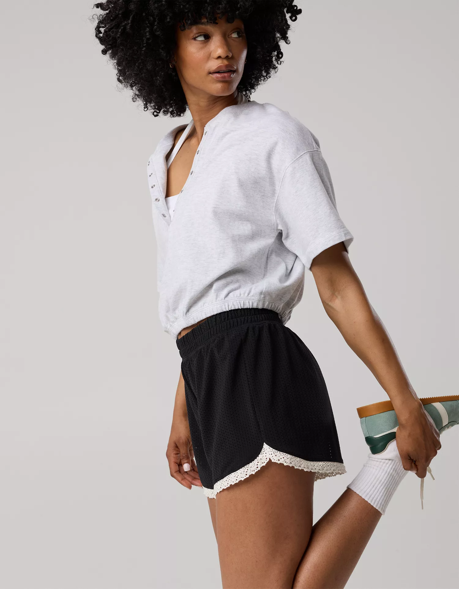 OFFLINE By Aerie Mesh Lace Short - thumbnail 7