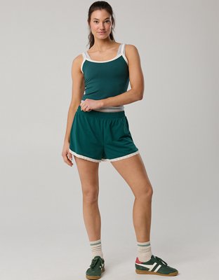 OFFLINE By Aerie Mesh Lace Short
