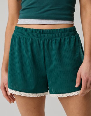 OFFLINE By Aerie Mesh Lace Short