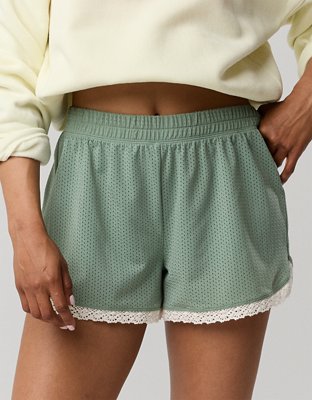 OFFLINE By Aerie Mesh Lace Short