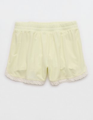 OFFLINE By Aerie Mesh Lace Short Women's Green Beam M
