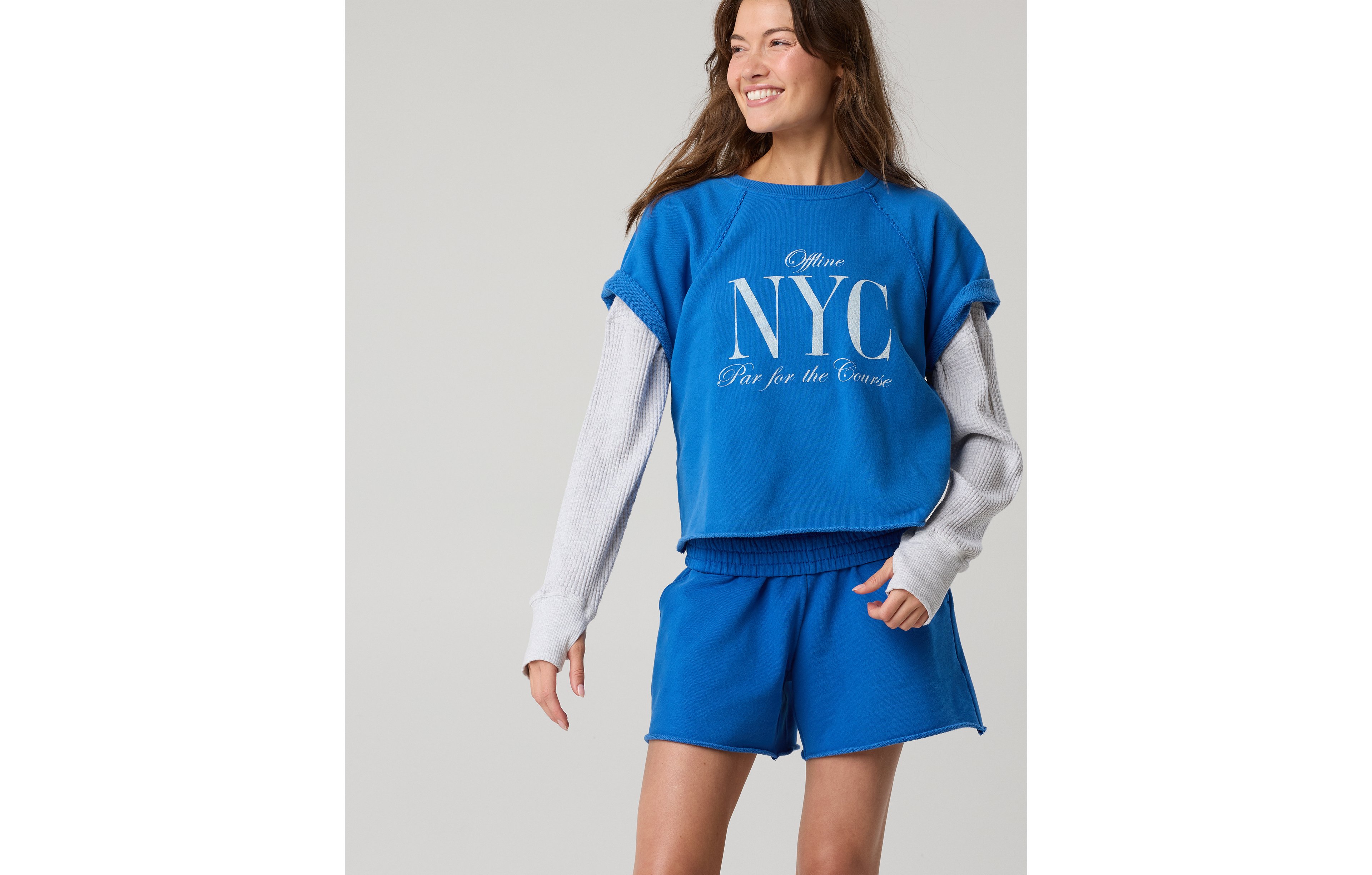 OFFLINE By Aerie Throwback Fleece Short