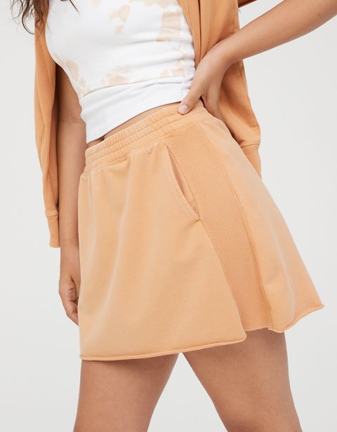 Женские юбки Aerie OFFLINE Ribbed Fleece Skirt