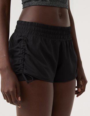 OFFLINE By Aerie Low Rise Ruched Hot Stuff Short