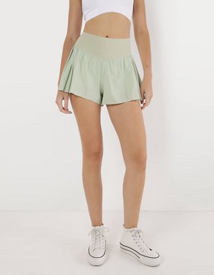 OFFLINE By Aerie Real Me Pleated Flowy Short