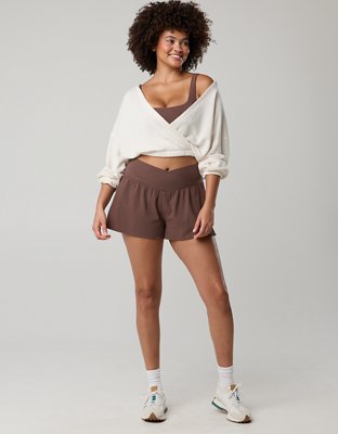 OFFLINE By Aerie Real Me Seersucker Crossover Flowy Short