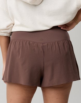 OFFLINE By Aerie Real Me Seersucker Crossover Flowy Short