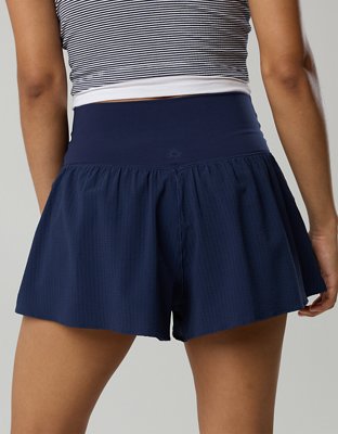 OFFLINE By Aerie Real Me Seersucker Crossover Flowy Short