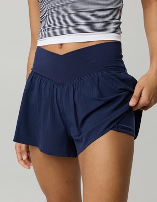 OFFLINE By Aerie Real Me Seersucker Crossover Flowy Short from American Eagle - $59.95