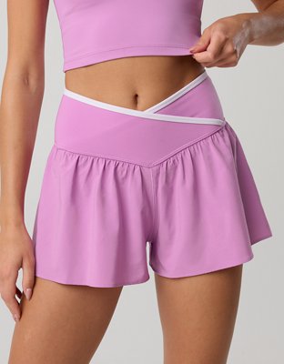 American Eagle OFFLINE By Aerie Real Me Tipped Crossover Flowy Short