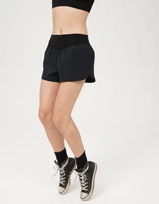 aerie offline nylon running shorts