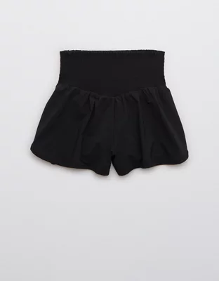 OFFLINE By Aerie Real Me Smocked Running Short