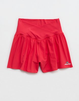 Georgia Bulldogs OFFLINE By Aerie Crossover Flowy Short.