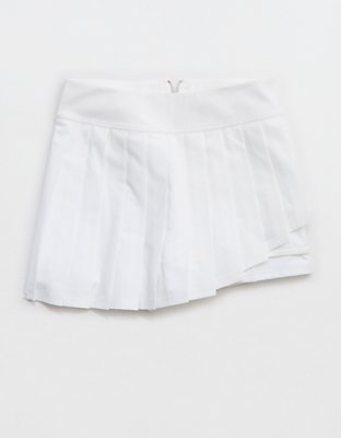 Женская юбка-шорты Aerie Pickletini Assymetrical Skort, цвет: Белый — фото 3