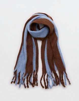 Aerie Fringe Plaid Blanket Scarf | Aerie display picture 2