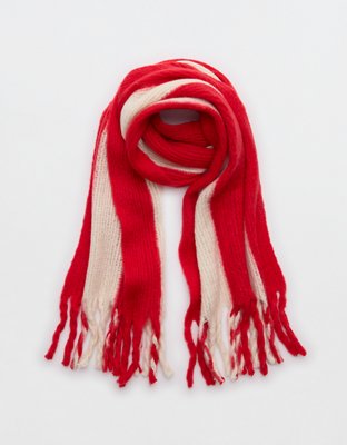 Aerie Fuzzy Knit Scarf