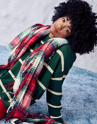 Aerie Printed Lightweight Scarf