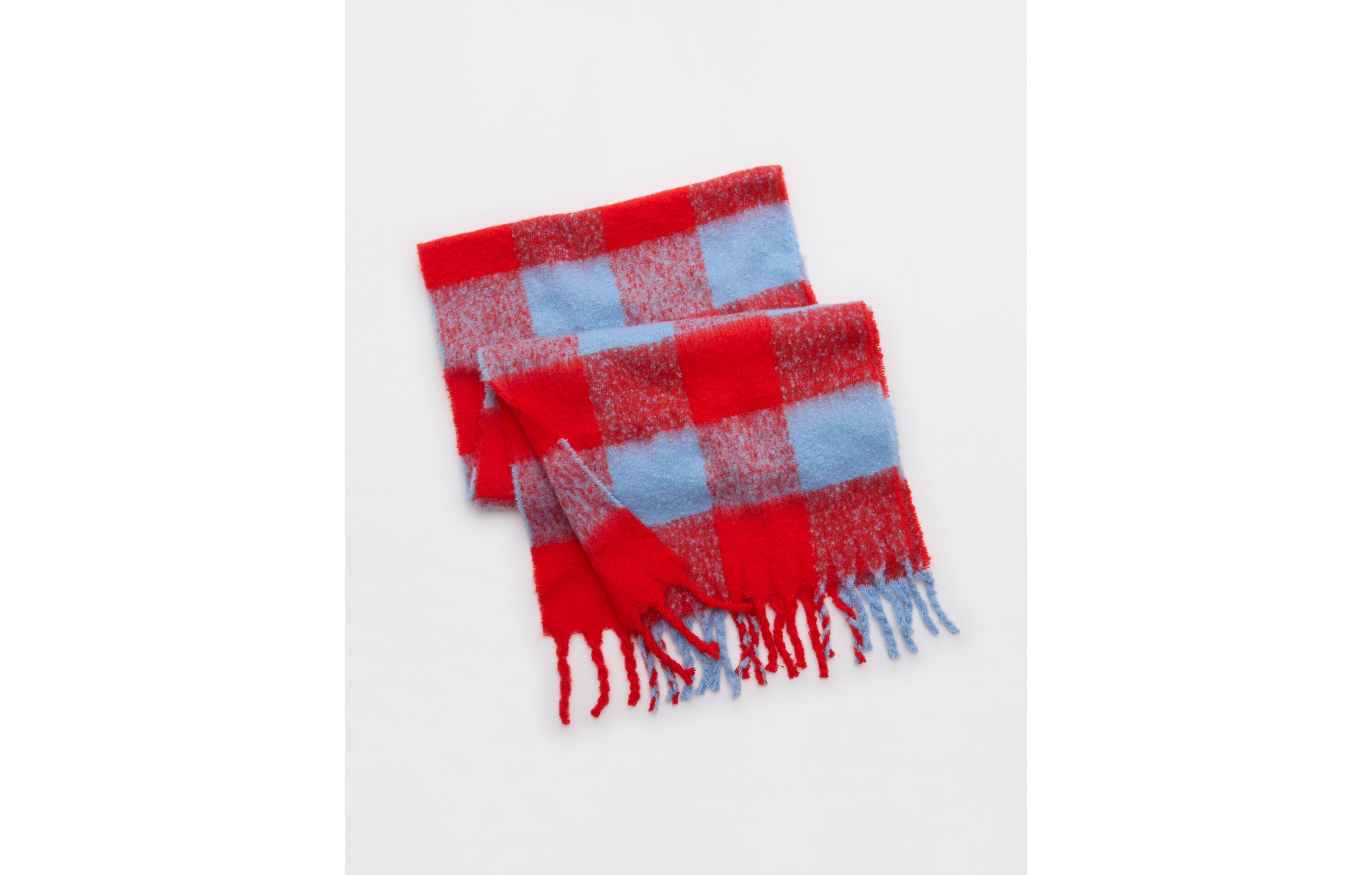 Aerie Fringe Plaid Blanket