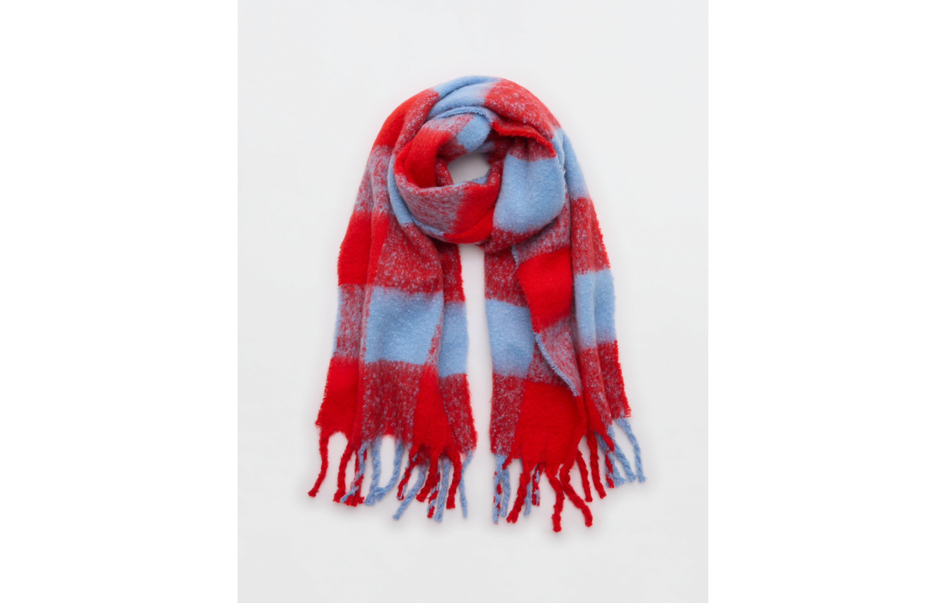 Aerie Fringe Plaid Blanket