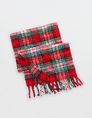 Aerie Fringe Plaid Blanket