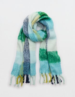 Aerie Fringe Plaid Blanket