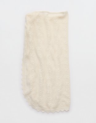 Aerie Scallop Crochet Sarong