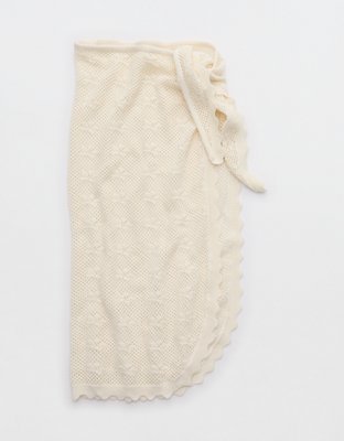 Aerie Scallop Crochet Sarong