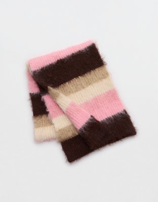 Aerie Fuzzy Stripe Scarf